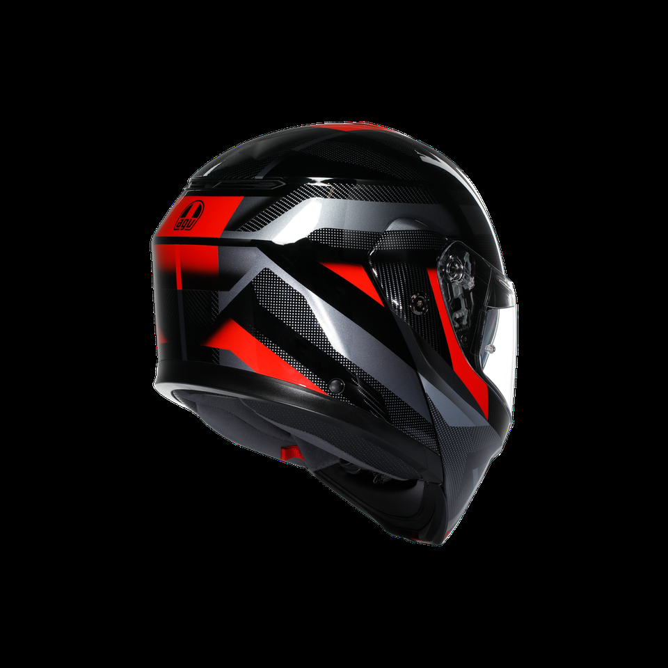 streetmodular ledro blackred motorbike flip up helmet dote2206
