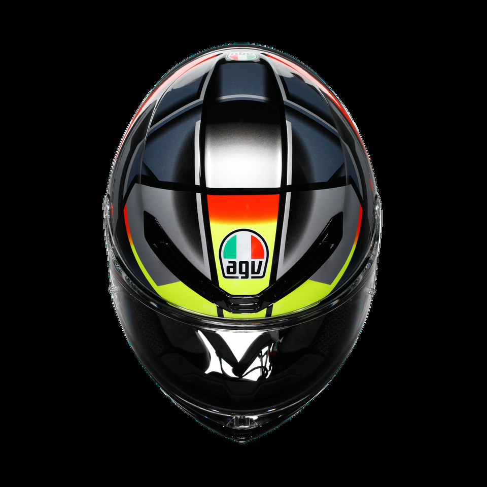 k6 s erazer blackredyellow fluo motorbike full face helmet dot e2206