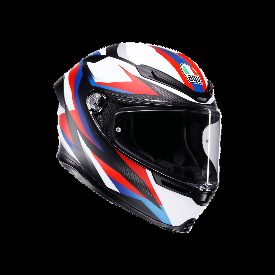 k6 s timewarp matt blackredblue motorbike full face helmet dot e2206