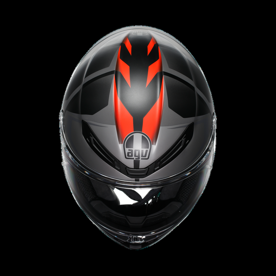 k6 s karve matt blackgreyred motorbike full face helmet dot e2206