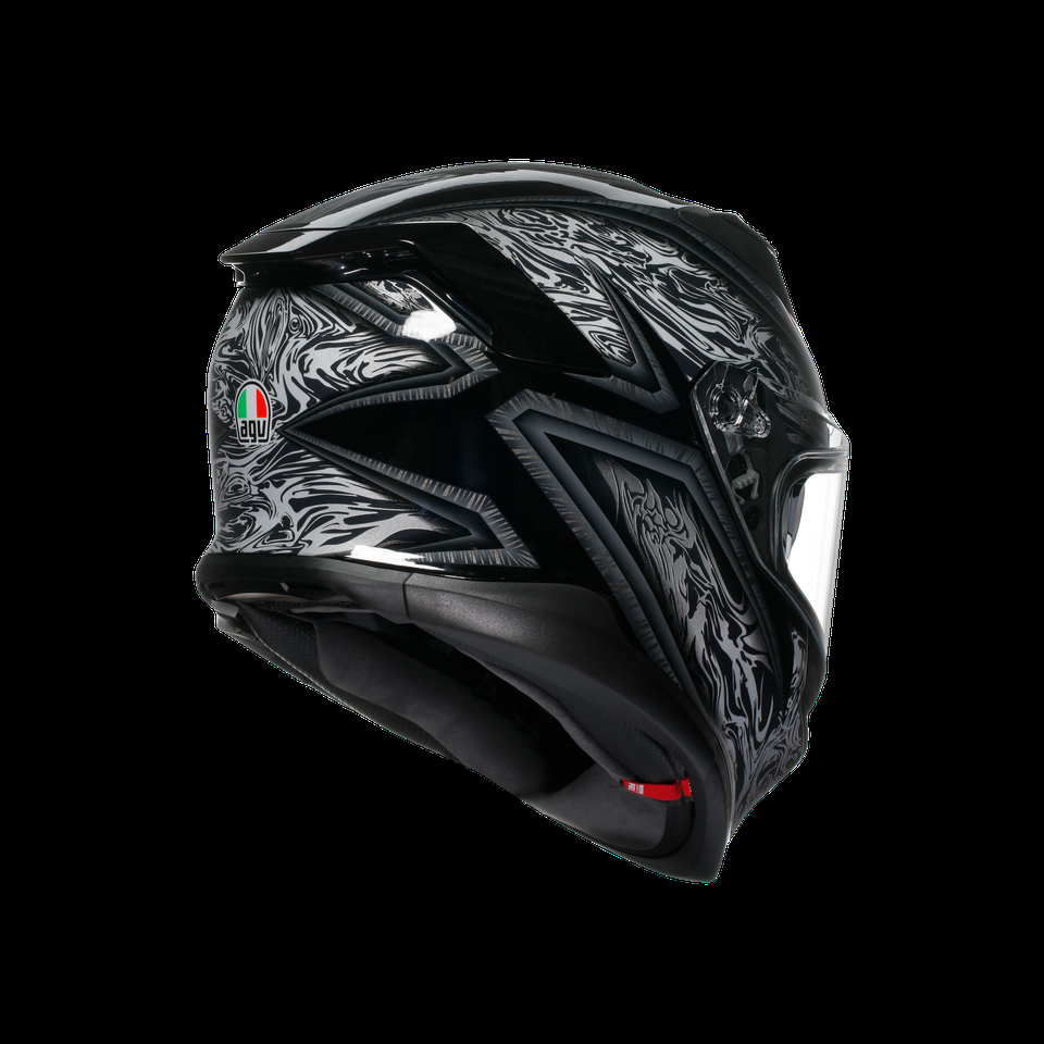 k7 mplk damascus blacksilver motorbike full face helmet dot e2206