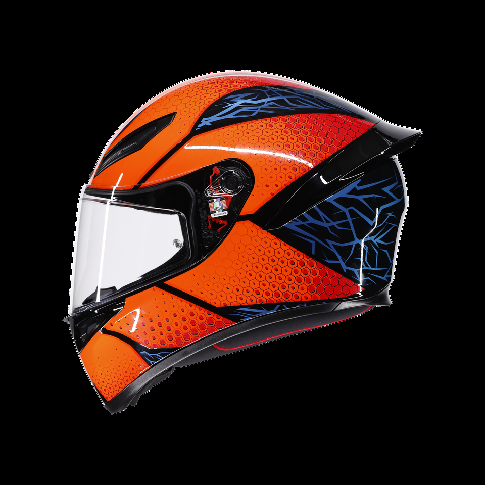 k1 s speedarmor blackorangeblue motorbike full face helmet dot e2206