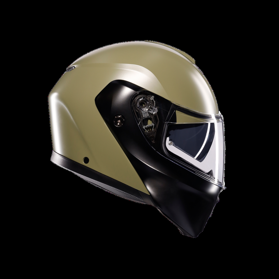 streetmodular mono matt pastello greenblack motorbike flip up helmet dote2206