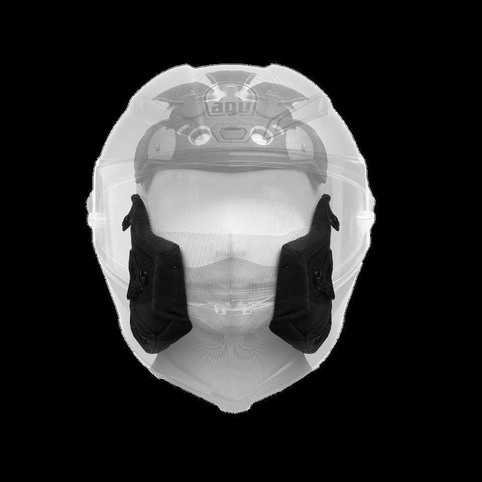 agv cheek pads pista gp rr greyyellow