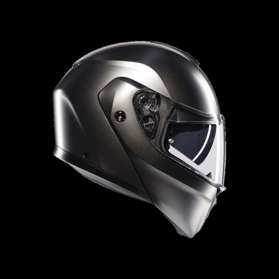 streetmodular mono matt asfalto grey motorbike flip up helmet dote2206