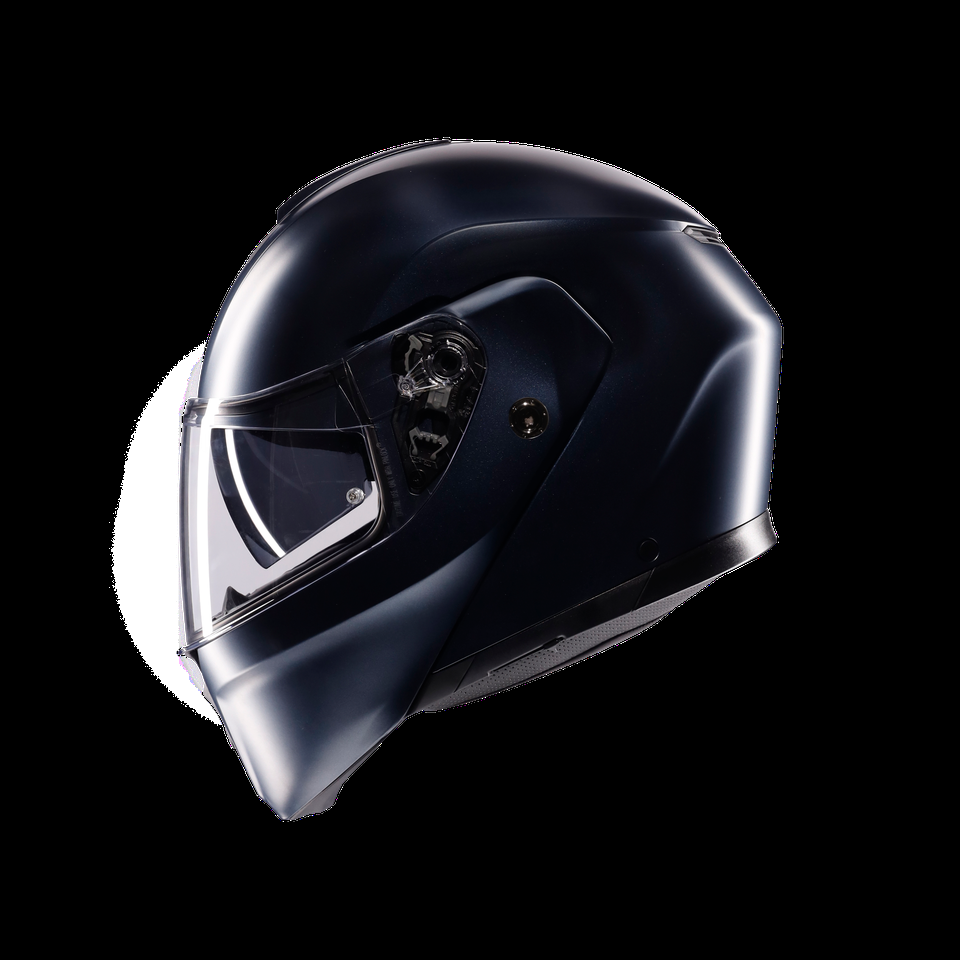 streetmodular mono matt profondo blue motorbike flip up helmet dote2206